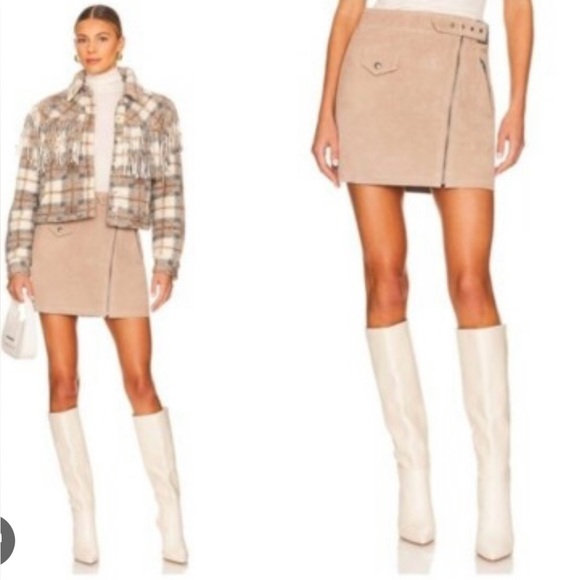 BLANKNYC Leather Skirt in Bare It All. NEW WITH TAGS - Picture 2 of 6